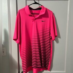 Men’s hot pink Nike golf polo size XL